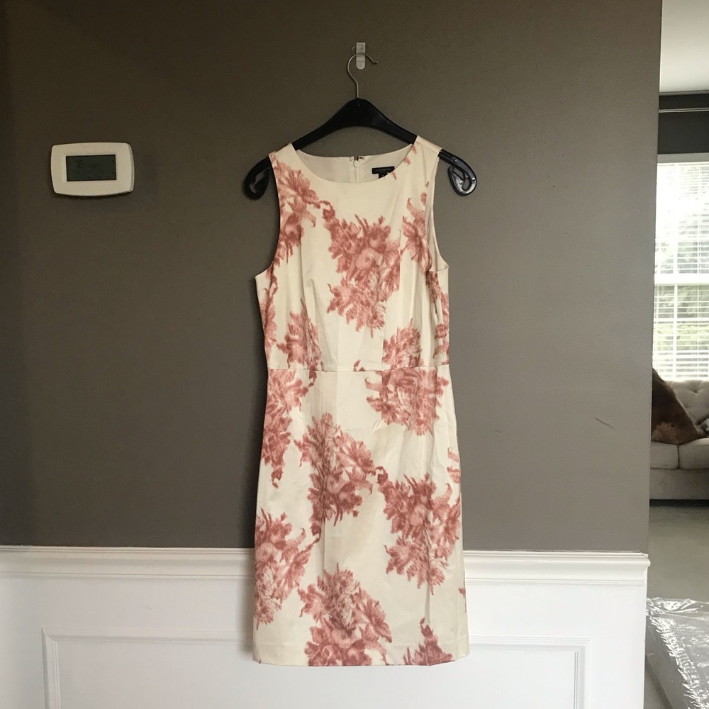 Beautiful cream and rose Ann Taylor dress, size 4